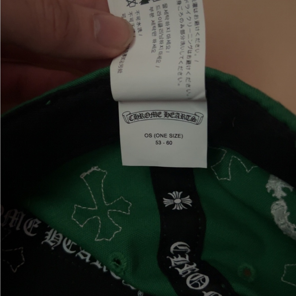 Chrome Hearts leather patch ‘Green’ hat - Picture 6 of 7